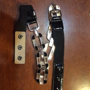 Black silver belt 29” plus